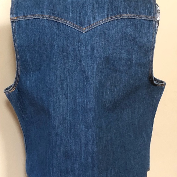 Vintage Levi Strauss & Co. Blue Jean Vest. Large. - Picture 2 of 10
